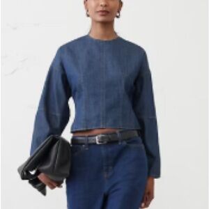 Banana Republic Blue Denim Top